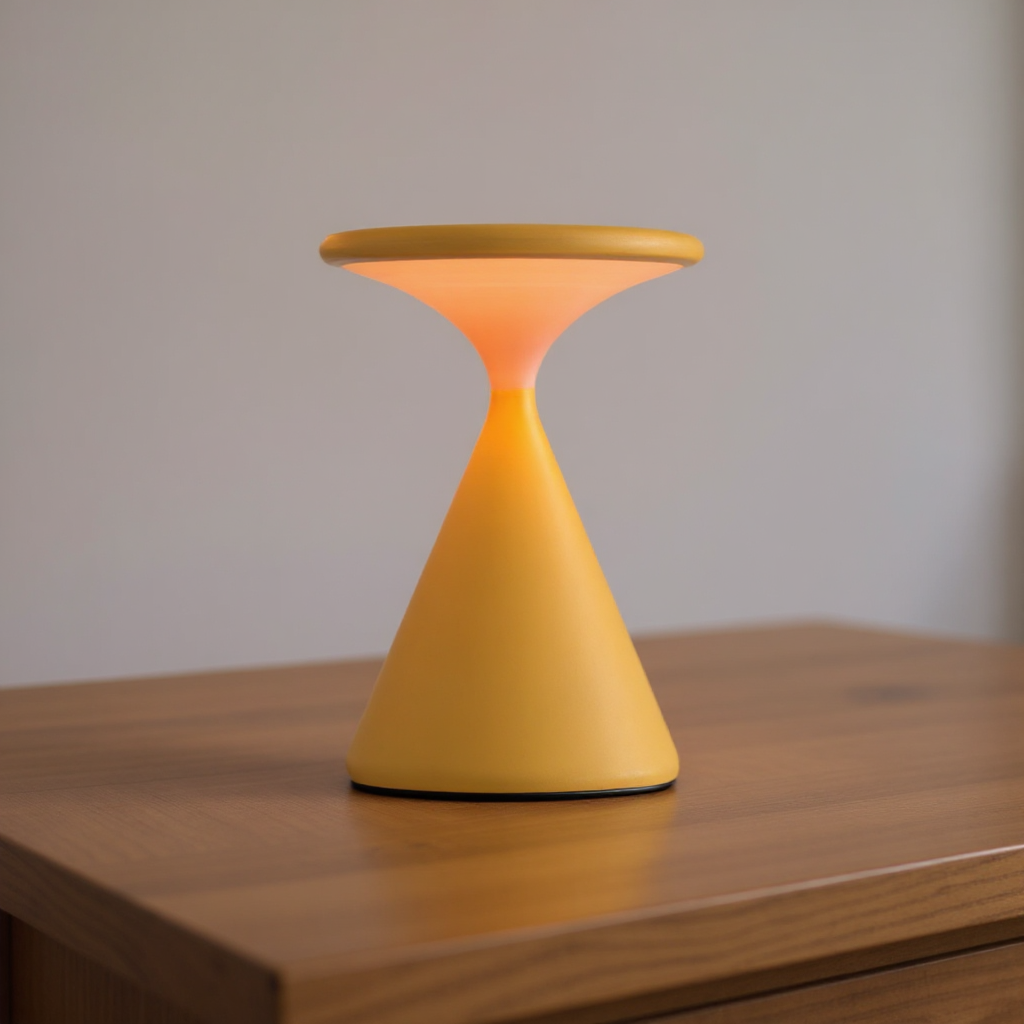 Cordless Hourglass Table Lamp – Elegant, Rechargeable Lighting