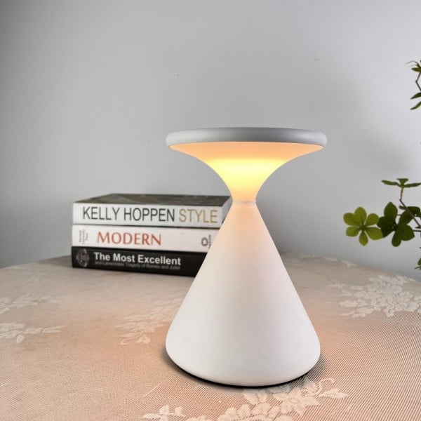 Cordless Hourglass Table Lamp – Elegant, Rechargeable Lighting