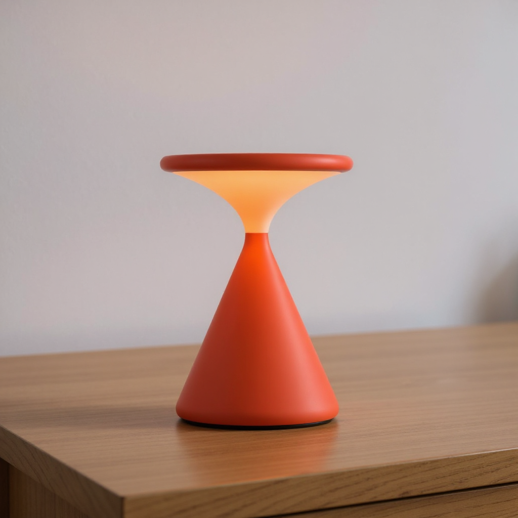 Cordless Hourglass Table Lamp – Elegant, Rechargeable Lighting