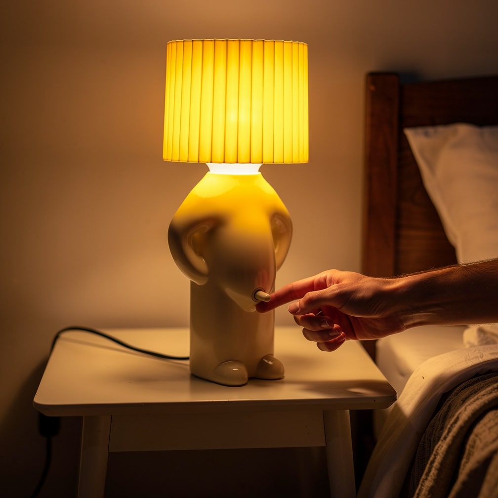 Tischlampe | Sanftes Licht | Platzsparendes Design | LumoGlow