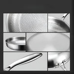 Nature-friendly frying pan without coating for every hob