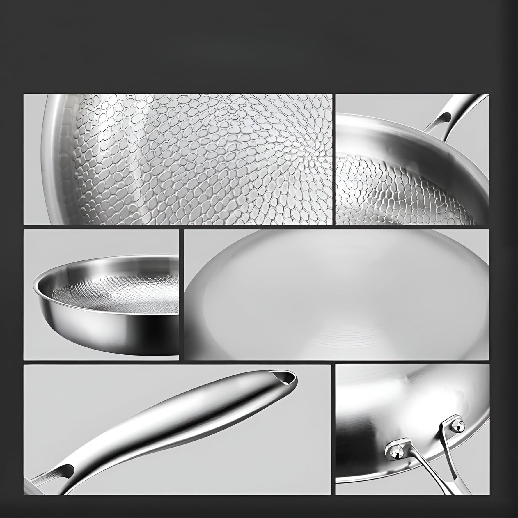 Nature-friendly frying pan without coating for every hob