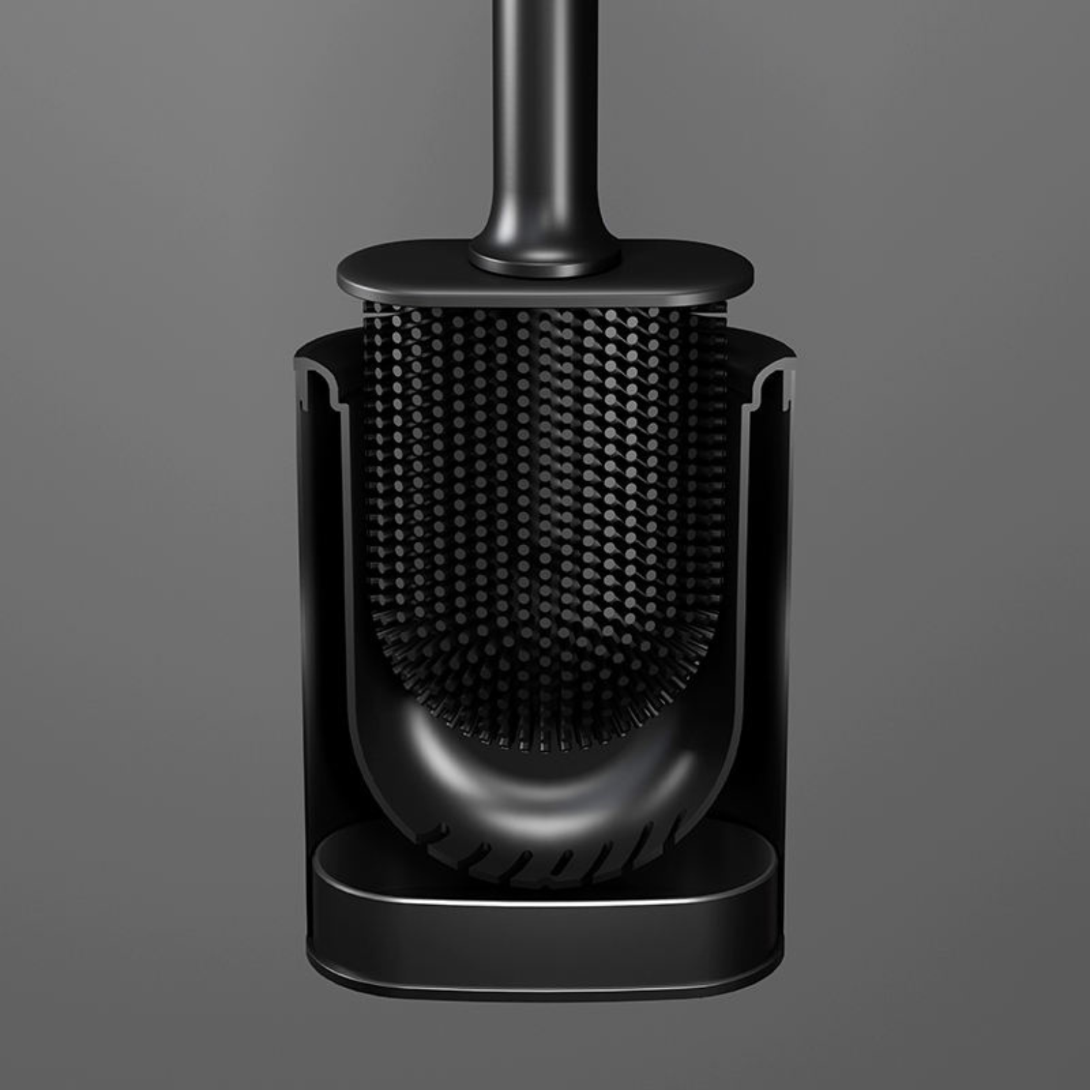 Toilet Brush with Ergonomic Handle and Durable Bristles – Compact Cleaning Tool for the Bathroom