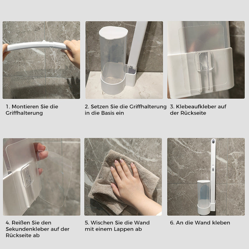 Einweg-Toilettenbürste | Antibakteriell | Hygienische Schwammköpfe | HygienePro