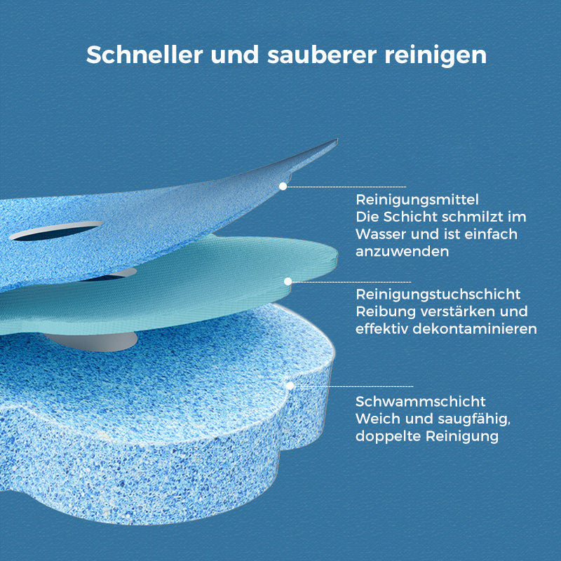 Einweg-Toilettenbürste | Antibakteriell | Hygienische Schwammköpfe | HygienePro