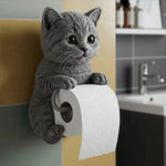 Creative Toilet Paper Holder with Cat Motif – Stylish & Practical