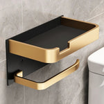 Practical toilet paper holder with shelf for your bathroom