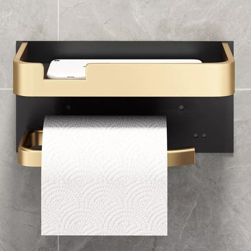 Practical toilet paper holder with shelf for your bathroom