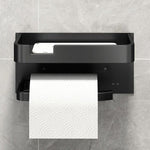 Practical toilet paper holder with shelf for your bathroom