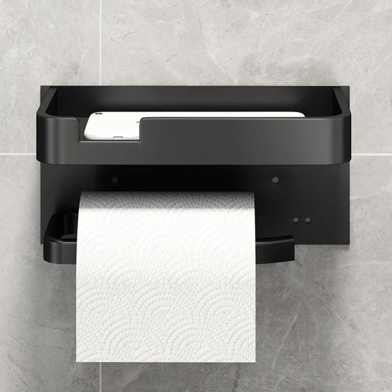 Practical toilet paper holder with shelf for your bathroom