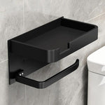 Practical toilet paper holder with shelf for your bathroom