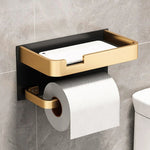 Practical toilet paper holder with shelf for your bathroom