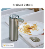 Hygienic Soap Dispenser with Sensor - Stainless Steel Design