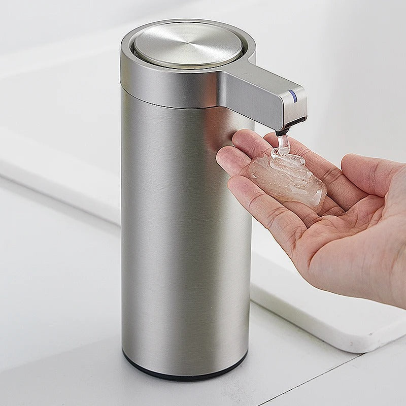 Hygienic Soap Dispenser with Sensor - Stainless Steel Design