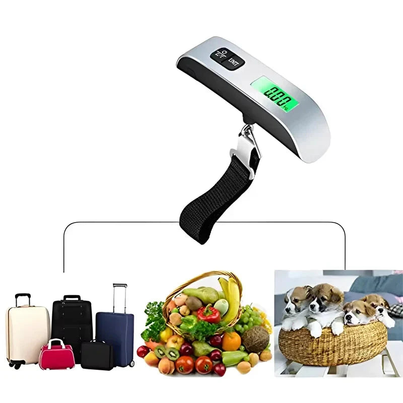 ReiseBuddy - Tragbare Digitale Gepäckwaage Bis 50 Kg Mit LCD-Anzeige