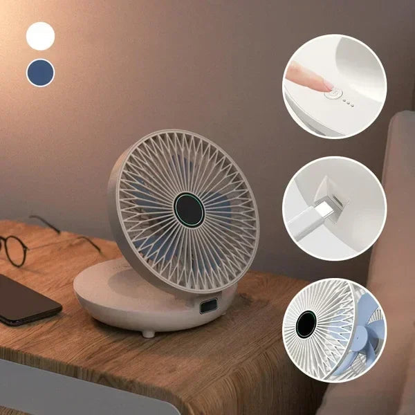 Luftiger Lebensraum – Tragbarer Wandventilator mit leiser Funktion und 3 Geschwindigkeiten