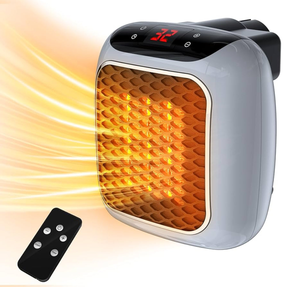 Mobile fan heater for cozy interiors