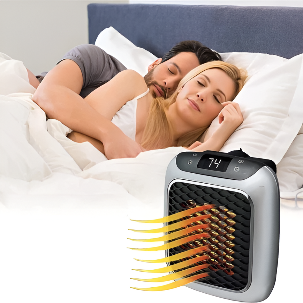 Mobile fan heater for cozy interiors