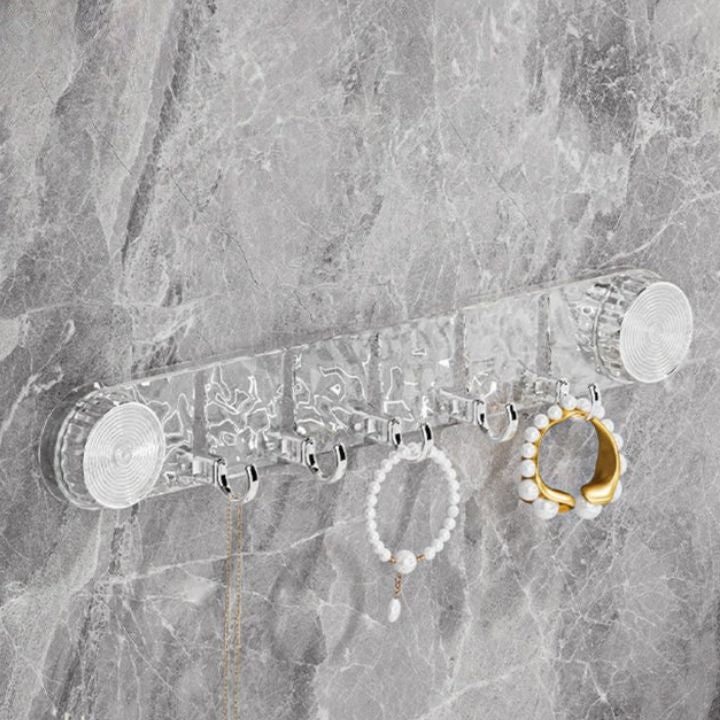 Klarer Saugnapf Schlüsselhalter für Wand – Stabiler Haken für Schlüssel und Accessoires