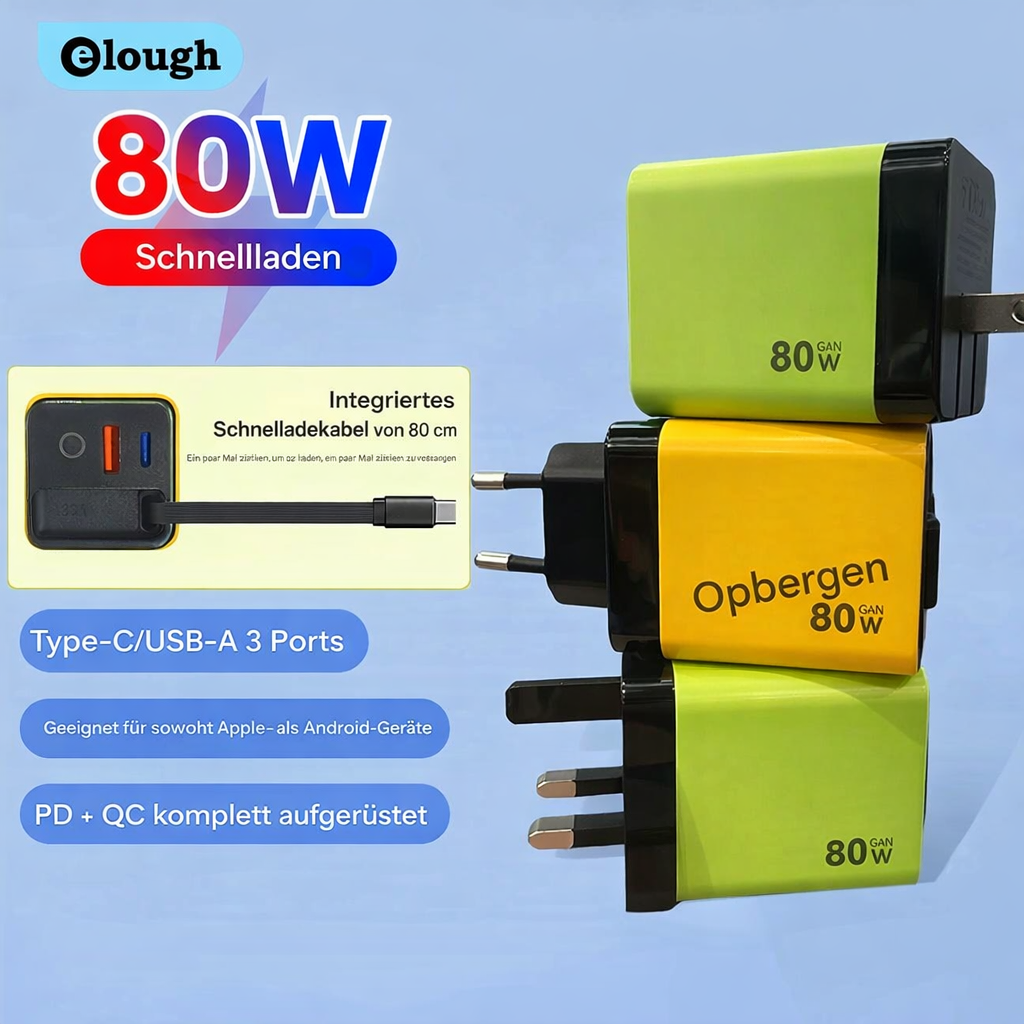 Fast Charger | Smart Multi-Device Charger | GaN Wall Adapter