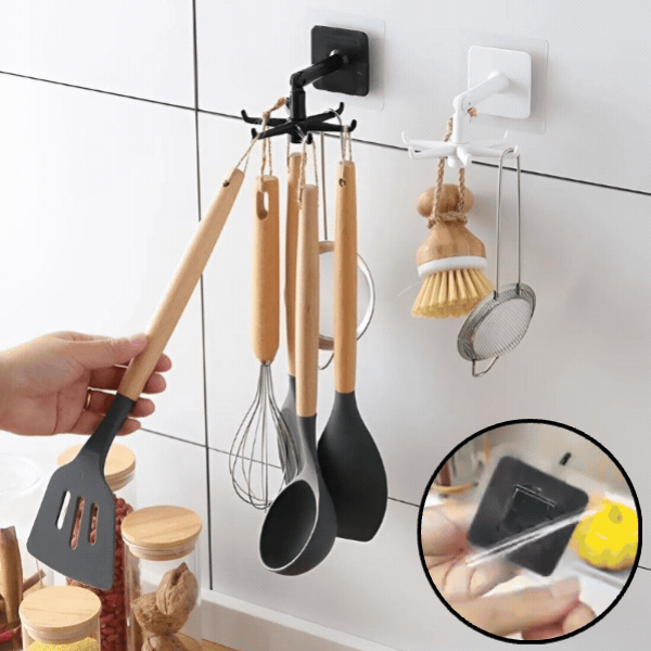 FlexiHook™ | Versatile 360° Rotatable Storage Hook