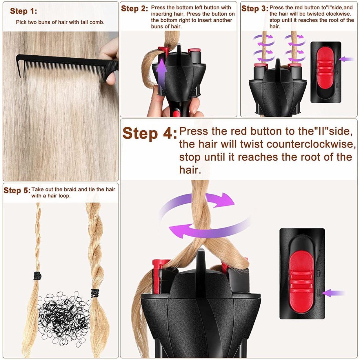 Braid Magic – Effortlessly stunning hairstyles at the touch of a button