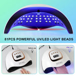 UV/LED Nail Lamp | Fast, Even Curing | Timer Sensor