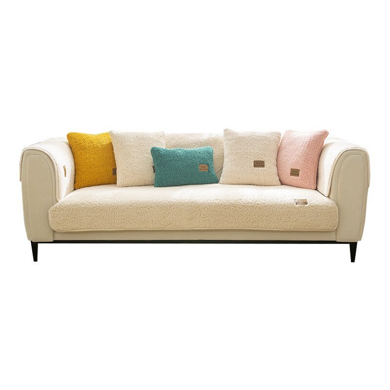 Luxurious Sofa Cover Set with Non-Slip Backing and Pillowcases