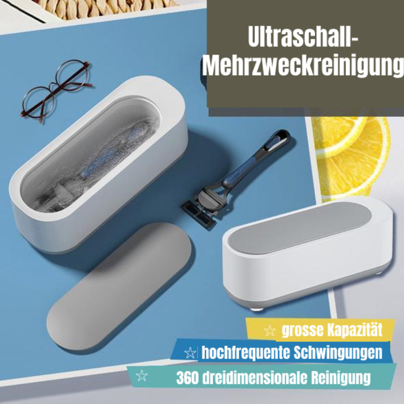 Ultrasonic Cleaner | 360° Thorough Cleaning for Jewelry & Glasses | Portable | GlanzPro