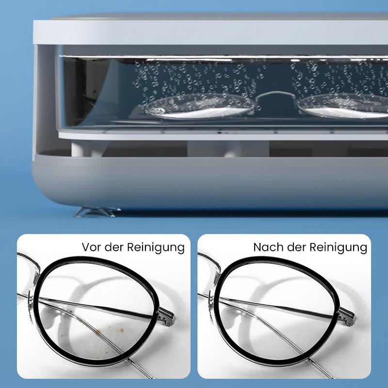 Ultrasonic Cleaner | 360° Thorough Cleaning for Jewelry & Glasses | Portable | GlanzPro