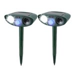 Solar-powered Ultrasound Rabbit Repellent with Flashing Light – Effective Protection for Your Garden