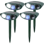Solar-powered Ultrasound Rabbit Repellent with Flashing Light – Effective Protection for Your Garden
