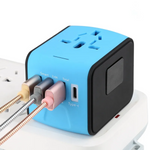 Weltweiter Reiseadapter mit USB-Anschlüssen - Kompakter Reiseadapter für internationale Nutzung
