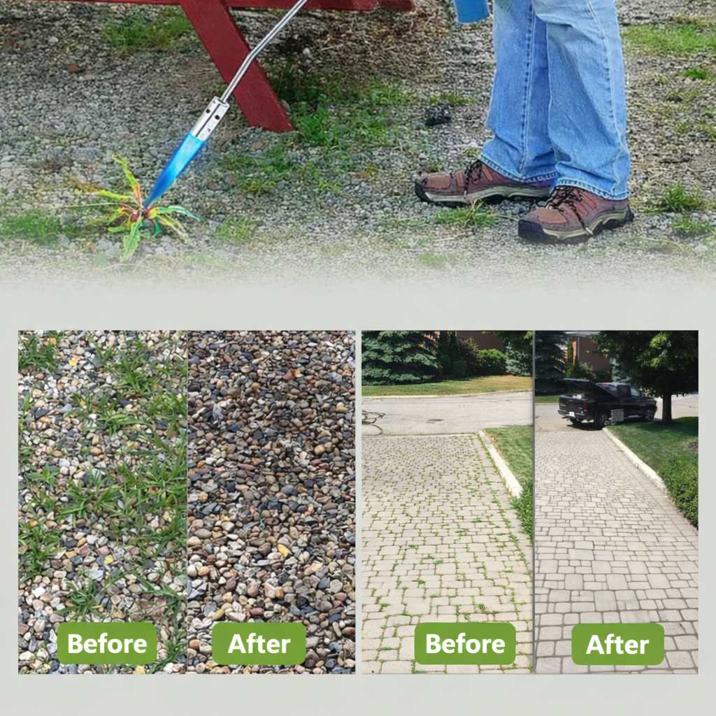 Efficient Weed Burner | Chemical-Free Weed Control | Adjustable Flame