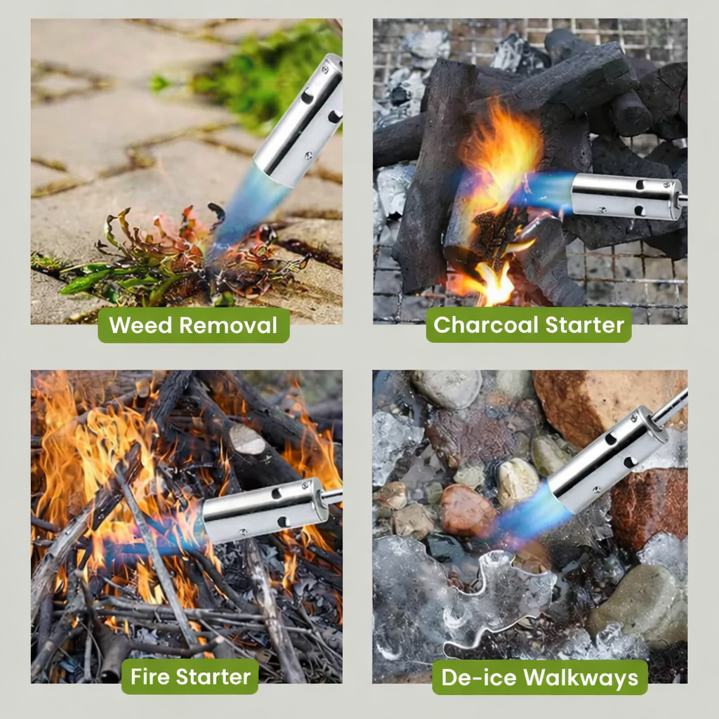 Efficient Weed Burner | Chemical-Free Weed Control | Adjustable Flame