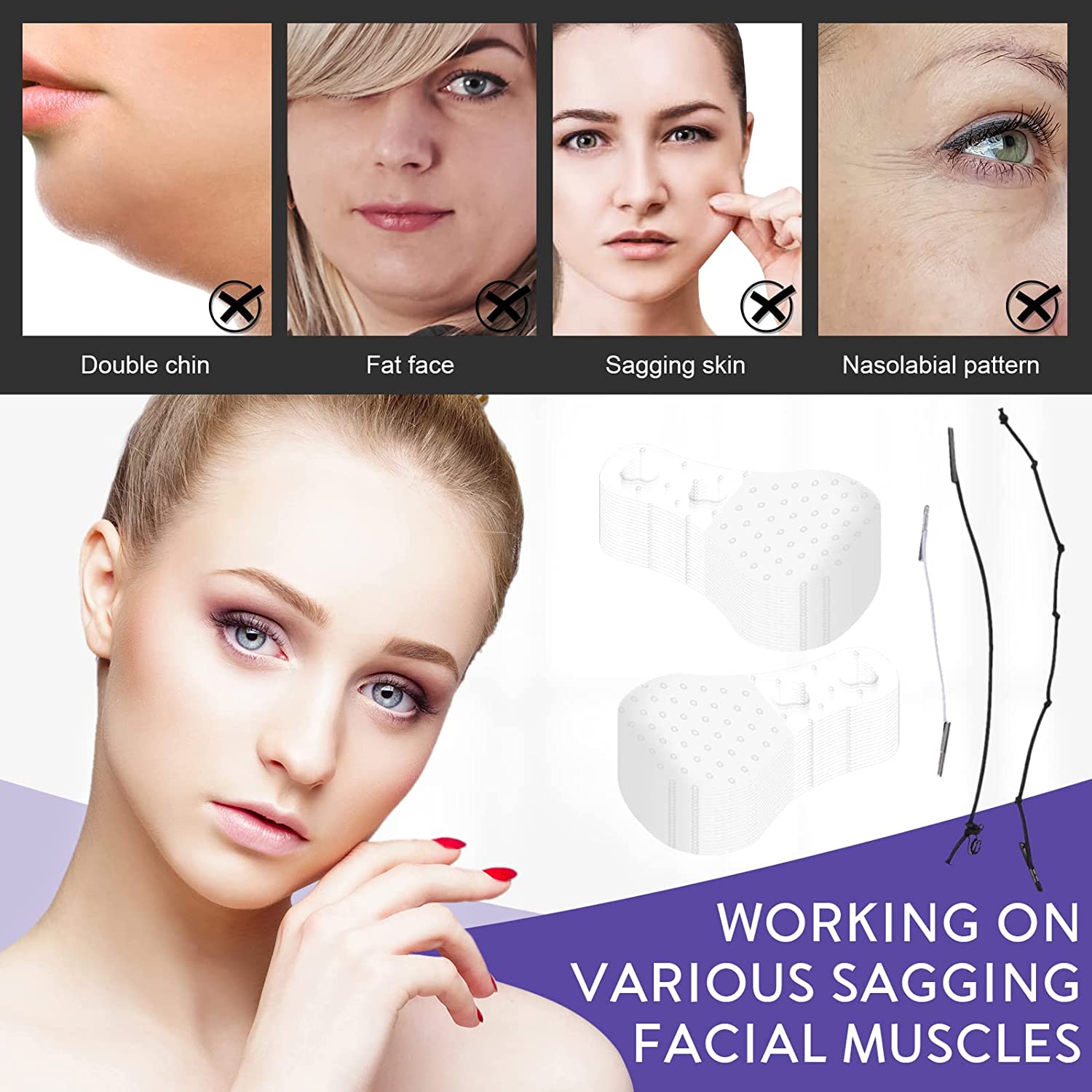 Invisible Facelift Patches for Instant Rejuvenation
