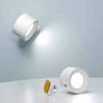 Wiederaufladbare Wandleuchte mit 360° Flexibilität
