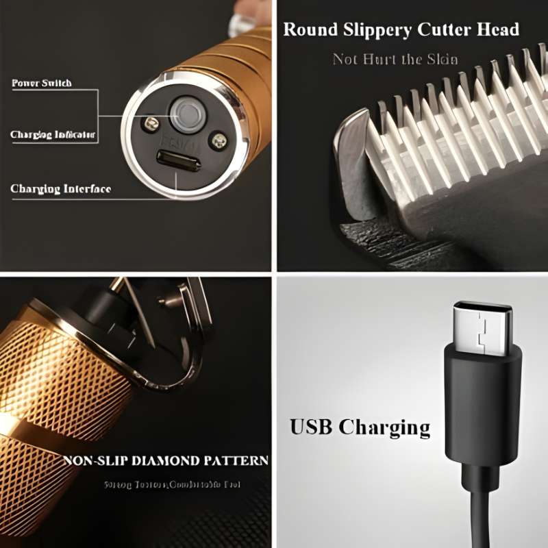 Precision Hair Clippers for Men with 7-Piece Kit