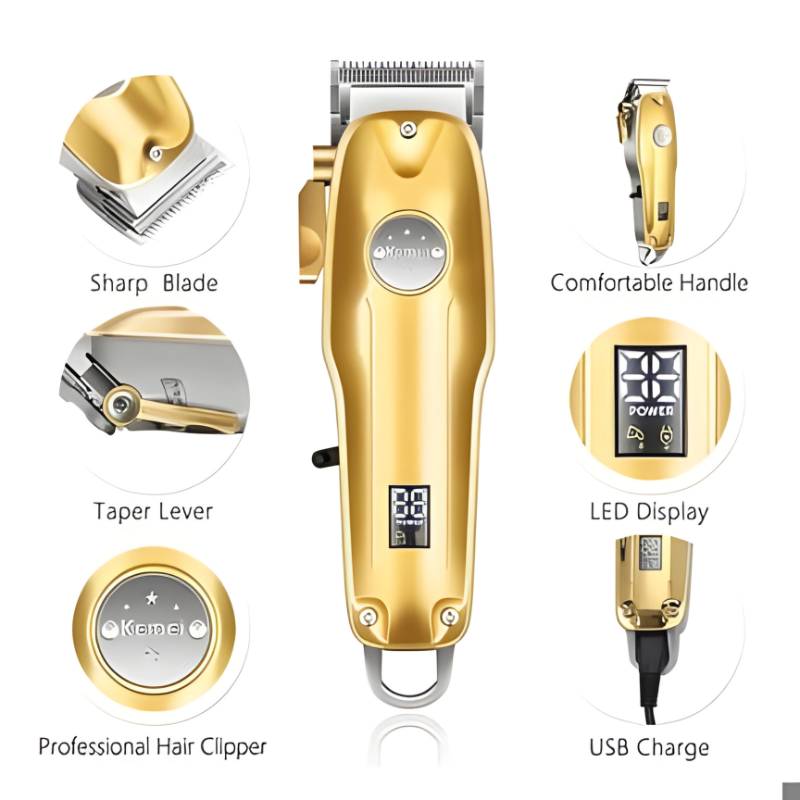 Precision Hair Clippers for Men with 7-Piece Kit