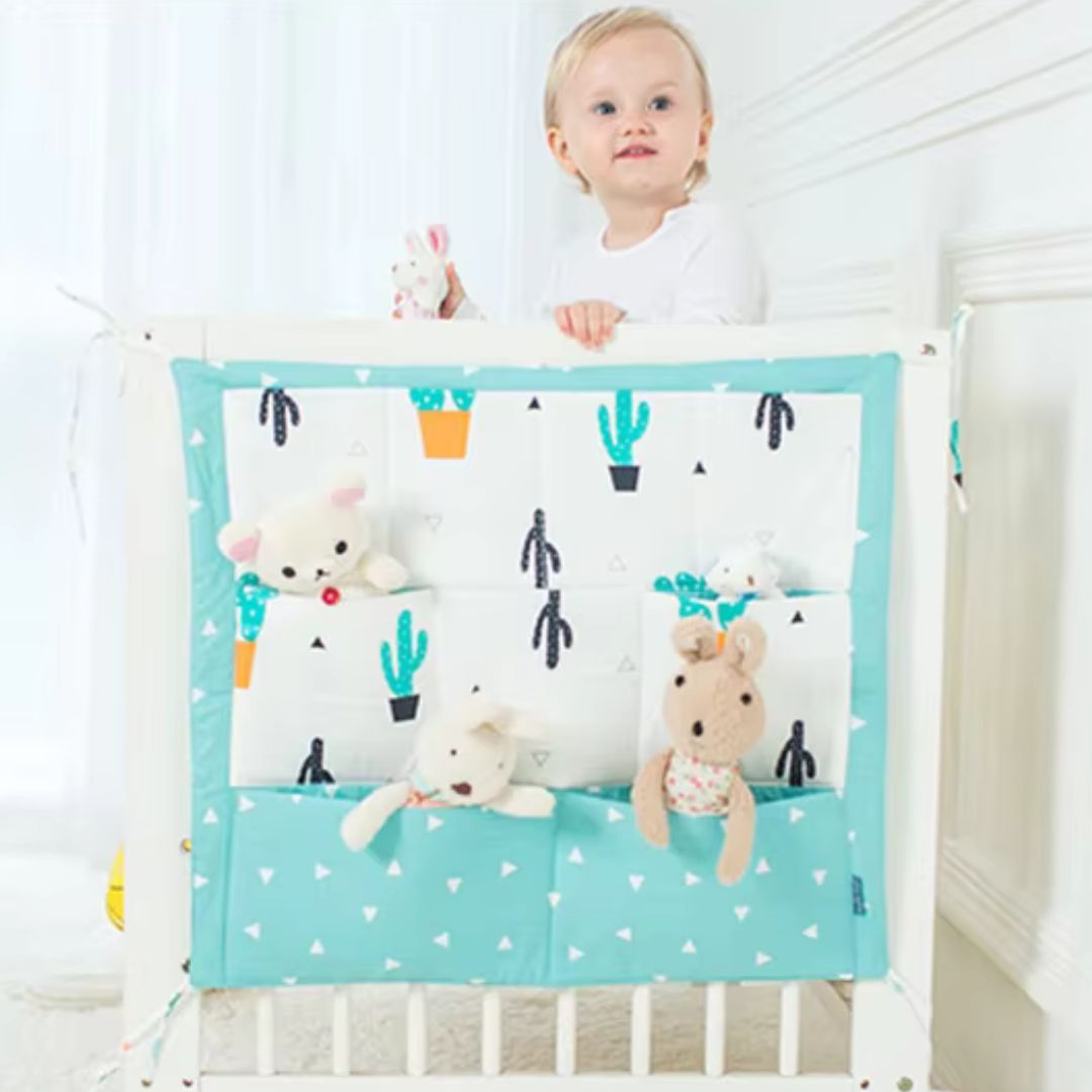 Colorful Pattern Storage Bag for Crib – Practical and Versatile