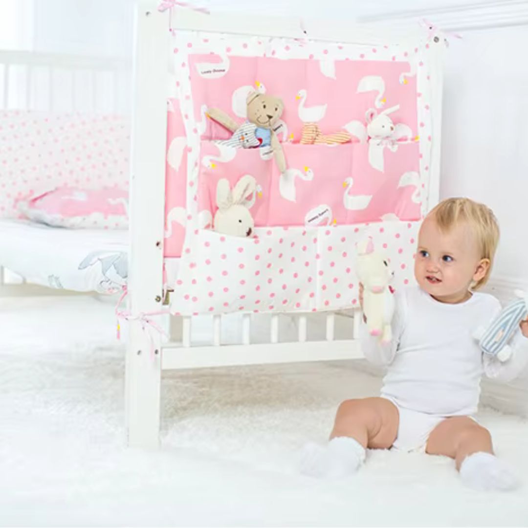 Colorful Pattern Storage Bag for Crib – Practical and Versatile