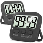 Practical Kitchen Timer with Large Display – Set of 2
