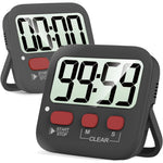 Practical Kitchen Timer with Large Display – Set of 2