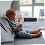 Leak-proof silicone cup with handles and straw for babies