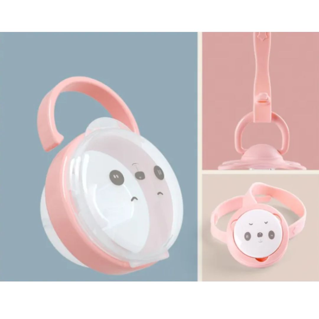 Cute bear design pacifier for babies with protective cap