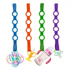Silicone Strap for Pacifiers, Teethers, and Bottles – Adjustable