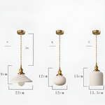 Vintage Keramik Glas Pendelleuchte – AmberZen Licht