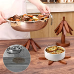 Christmas Tree Coasters foldable – Decorative and practical | Ideal for drinks and holidays