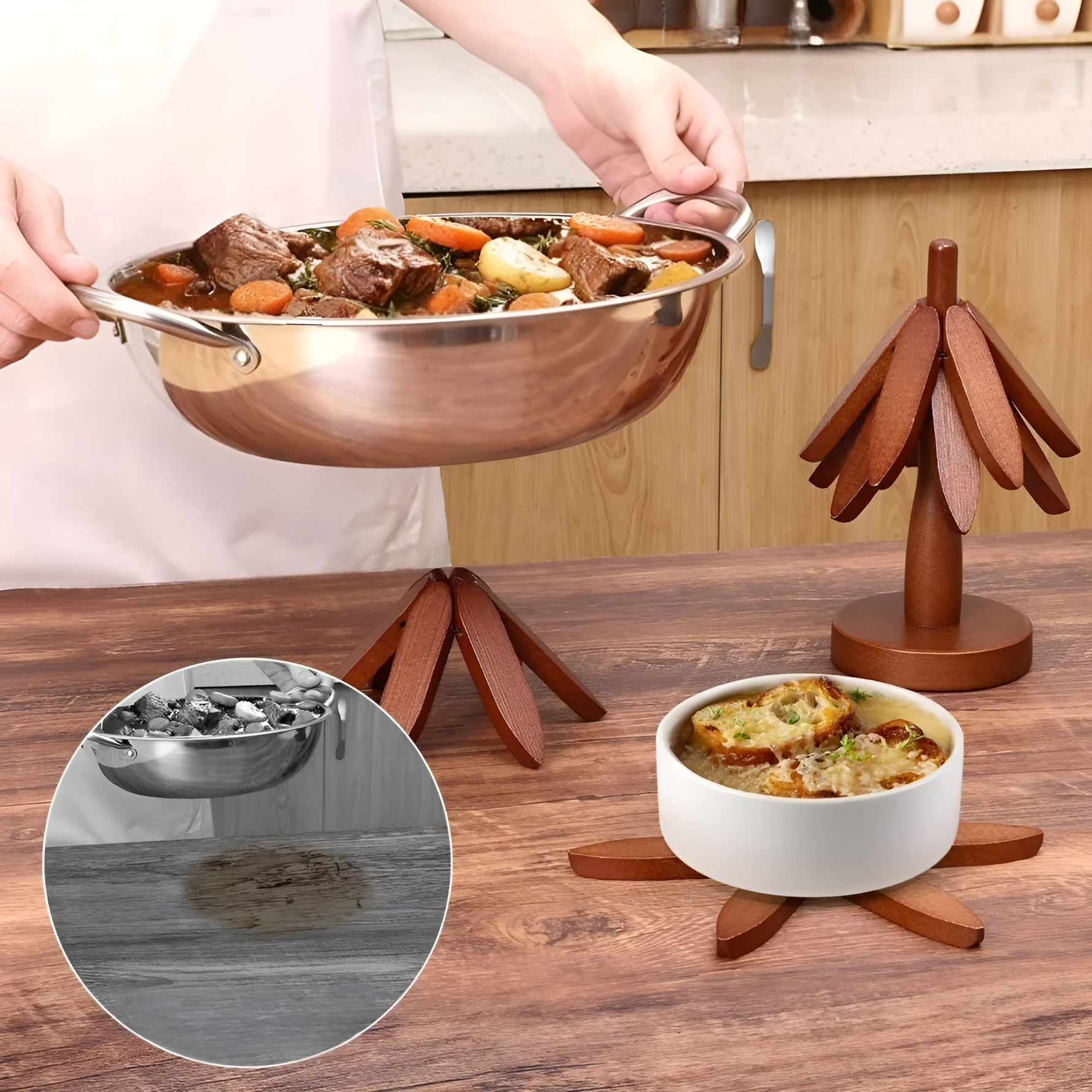 Christmas Tree Coasters foldable – Decorative and practical | Ideal for drinks and holidays