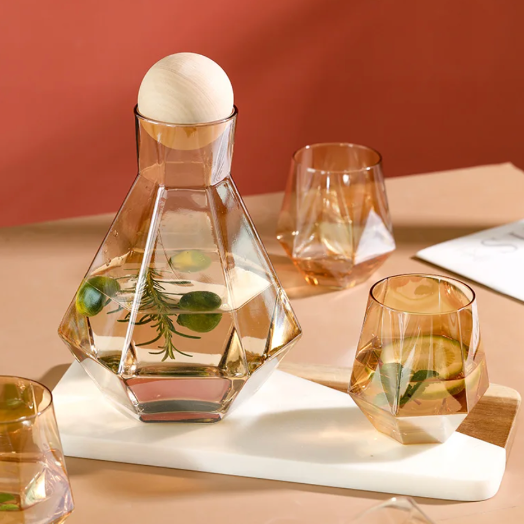 Elegantes 5-teiliges Trinkset von GlanzQuell